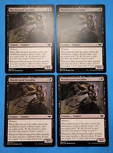 4x Bloodcrazed Socialite Innistrad Crimson Vow Mtg Magic Card Creature Vampire  - Picture 1 of 4