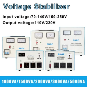 1/1.5/2/3/5KVA 110V/220V Output Home Automatic Voltage Stabilizer AC Regulator - Picture 1 of 15