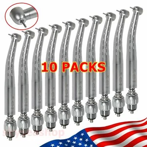 10 Dental High/Fast Speed Turbine Handpiece Big Torque & 4 Hole Coupler - Picture 1 of 12