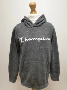 SS273 CHAMPION GREY  PULLOVER LONG SLEEVE HOODED SWEATSHIRT 11-12 YEARS - Picture 1 of 5