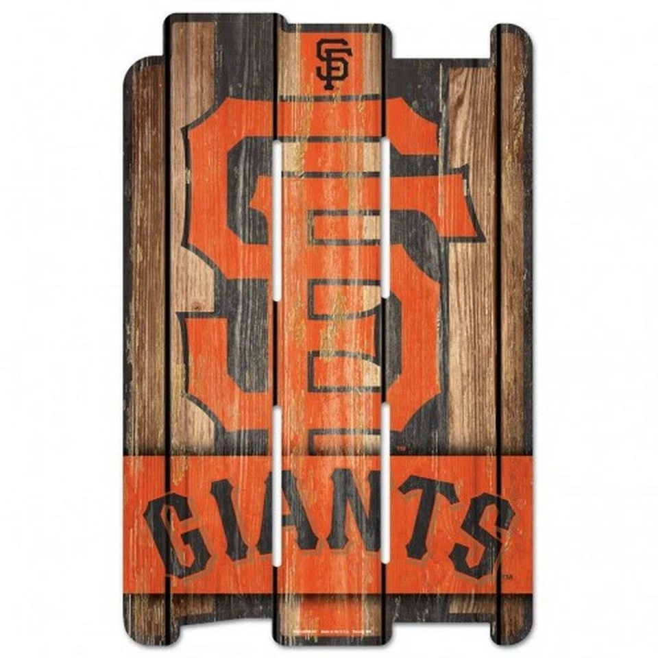 San Francisco Giants Wood Fence Sign 11"x17" [NEW] MLB Wall Man Cave Fan Wall - Image 1 of 1