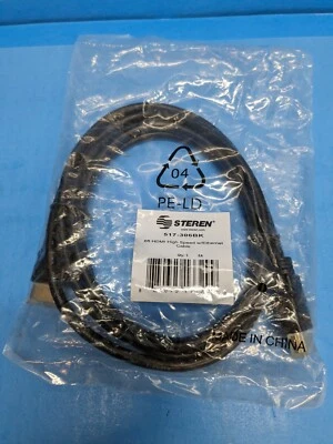 Steren 517-306BK Black 6' HDMI High Speed w/ Ethernet Cable Electronic - Image 1 of 4