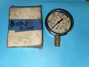 NOS, DYNAMIC FLUID CF1P-350A 5000PSI PRESSURE GAUGE 2.5" Fast Shipping. - Picture 1 of 4