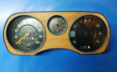1973-1977 Volkswagen Audi Fox Instrument Cluster Speedometer Gauge 100 MPH USED - Image 1 of 4