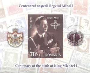 12. Rumanía 2021 Centenario del Nacimiento del Rey Miguel I 1921-2017 - Imagen 1 de 1