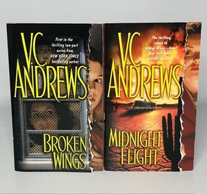 VC Andrews Broken Wings & Midnight Flight Series Complete Set 1-2 Paperback Book - Picture 1 of 5
