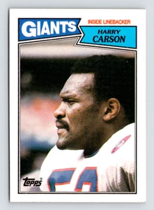 1987 Topps Karte, #25 Harry Carson Hall of Fame, New York Giants Ring of Honor - Bild 1 von 3