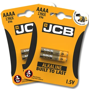 4x JCB AAAA Super Alkaline Batteries 1.5V MN2500 E96 MX2500 LR61 Longest Lasting - Picture 1 of 24