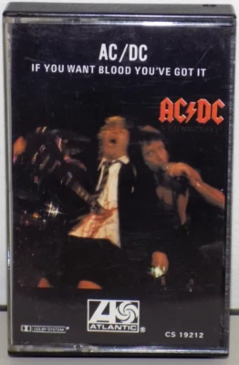 AC/DC IF YOU WANT BLOOD YOU'VE GOT IT CASSETTE TAPE - Image 1 of 3