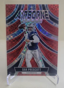 2024 PANINI ROOKIES & STARS DAK PRESCOTT AEROTRANSPORTADO ROJO CUADROS #A-DPT COWBOY - Imagen 1 de 2