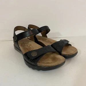 Sandalias cómodas de cuero negras Dansko punta abierta para mujer EU 36 US 6 - Imagen 1 de 7