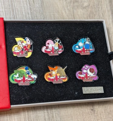 Coca-Cola Pin Set Of 6 "Happiness Factory" in Box Limited Edition Shanghai Expo - Image 1 of 4