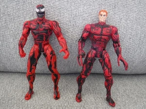 Marvel Spider-Man CARNAGE & UNMASKED figure lot 1994 ToyBiz 5" Vintage 1995 - Picture 1 of 15