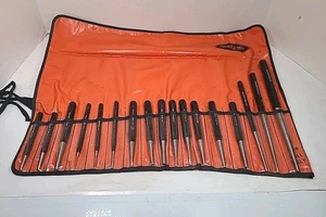 Vintage Williams Punch Set 17 Pcs With Roll Made In USA K-18 - Picture 1 of 7