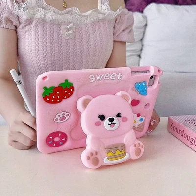 For iPad 11th A16 10th 10.9" 9 8 7 mini 7 6 Air Pro Cute Kid Stand Case Cover - Image 1 of 4