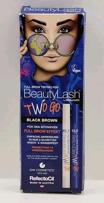 Augenbrauen färben schwarzbraun - Refectocil Full Brow Tinting Pen Two Go - Bild 1 von 2
