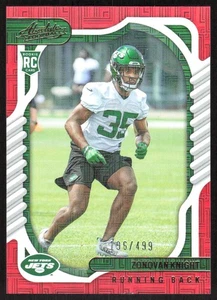 9340I 2022 Panini Absolute #200 Zonovan Knight Red Squares #/499 - Imagen 1 de 2