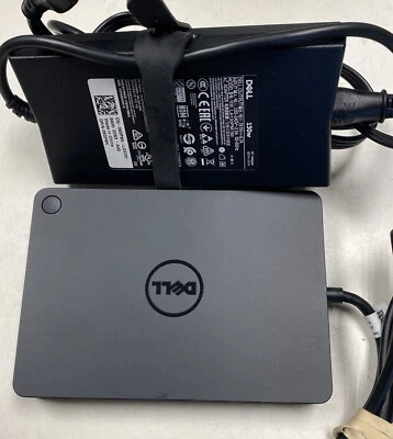 Dell WD15 K17A USB-C K17A001 Docking Station +130W Dell AC Adapter - Image 1 of 4