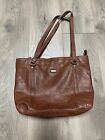 Spikes and Sparrow Leather Purse Cognac Brown Textured Medium Shoulder Bag