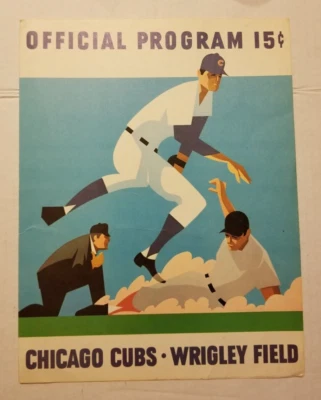1970 Chicago Cubs VS San Diego Padres Wrigley Field Official Program - Image 1 of 3