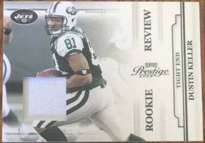 2009 Playoff Prestige Rookie Review Materials PRIME Dustin Keller #16 #’d 50/50 - Image 1 of 2