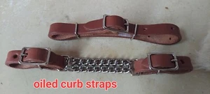 New horse tack 1 Chain curb strap chin strap for headstall trail barrel roping - Picture 1 of 3