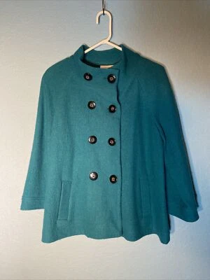 Abrigo corto de lana verde para mujer Chico talla 2 Foto 1 de 4