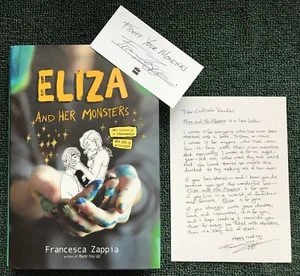SIGNED✍️Eliza and Her Monsters by Francesca Zappia 2017 FIRST EDITION📗 HC DJ - Imagen 1 de 12