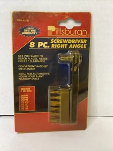 NEW Pittsburgh 8 Pc Screwdriver Right Angle #92630 - Imagen 1 de 5