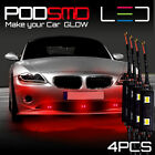 Under Car Rock LED Lights Kit Neon Accent Underbody Red Glow for Audi S3 S4 S6