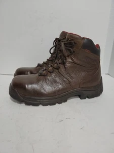 WOLVERINE W04405 BROWN LEATHER WATERPROOF STEEL TOE WORK ANKLE MENS 10.5M BOOTS - Picture 1 of 5