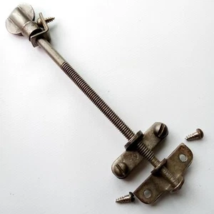 Duplex Snare Drum Strainer Hoop-Mount 5.25"Rod Nickel Vintage 20s Early American - Picture 1 of 4
