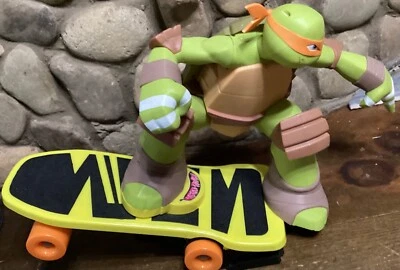 Teenage Mutant Ninja Turtles RC Mikey Skateboard Michelangelo TMNT ~ No Remote - Image 1 of 4