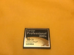 Lexar 16gb 300x Compact Flash Memory Card - Picture 1 of 3