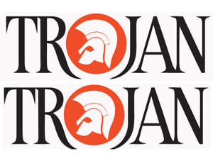 Trojan Records Logo Sticker Decals PAIR Mod Ska Motown Scooter ska reggae