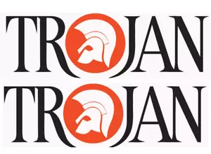 Trojan Records Logo Sticker Decals PAIR Mod Ska Motown Scooter ska reggae - Picture 1 of 1