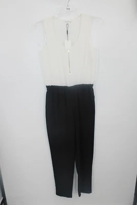 Mono Pantalones Calvin Klein Blanco y Negro Sin Mangas Una Pieza Talla 6 Nuevo con Etiquetas Foto 1 de 4