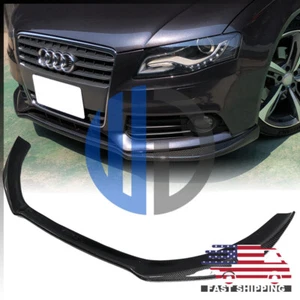 Para Audi A4 S-Line B8 W 2009 2010 2011 2012 estilo fibra de carbono labio delantero - Imagen 1 de 7