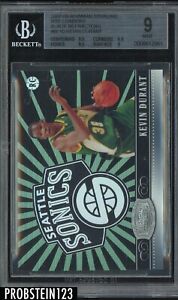 2007-08 Bowman Sterling Kevin Durant Box Loaders Black Refractor RC 9/25 BGS 9