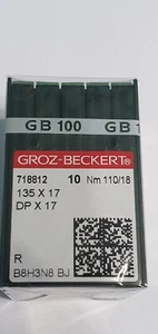 Dpx17 Industrial Sewing Machine Needles Groz Beckert size 110/18 - Picture 1 of 1