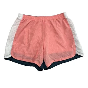 ADIDAS Youth Girls XL 16 Athletic Mesh Activewer Shorts Pink Built in underwear - Picture 1 of 10