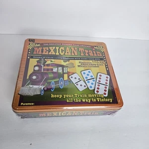 Puremco Mexican Train Double 12 Color Dot Dominoes Professional Size New - Picture 1 of 2