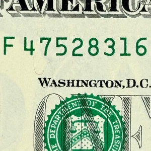 True Scattered Ladder 1-8 Full Complete Eight Digit Dollar Fancy Serial Number - Bild 1 von 6