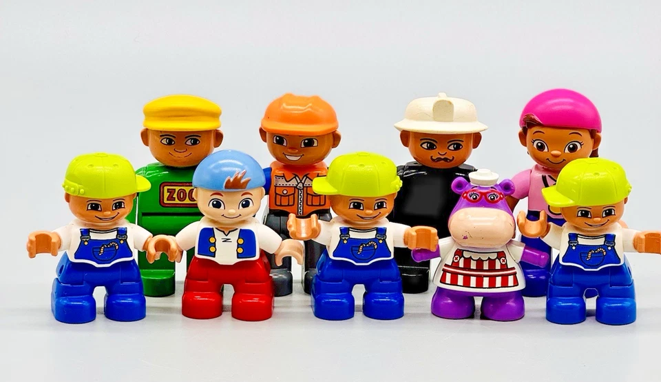 乐高 Duplo 工人 儿童 Doc McStuffins 消防员 建筑 9 件装 — 第 1/4 张图片