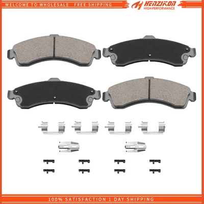 Pastilhas de freio dianteiras de cerâmica para 2004 2005 Buick Rainier CXL CXL Plus 4.2L 5.3L - Imagem 1 de 4