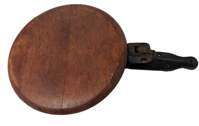 Vintage Wooden Fold Down Seat Stool Wall Mount Phone Booth RV Hideaway Train - Image 1 of 4