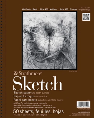 Strathmore 400 Series Sketch Pad, 11X14 Inch, 50 Sheets - Artist Sketchbook for - Image 1 of 4
