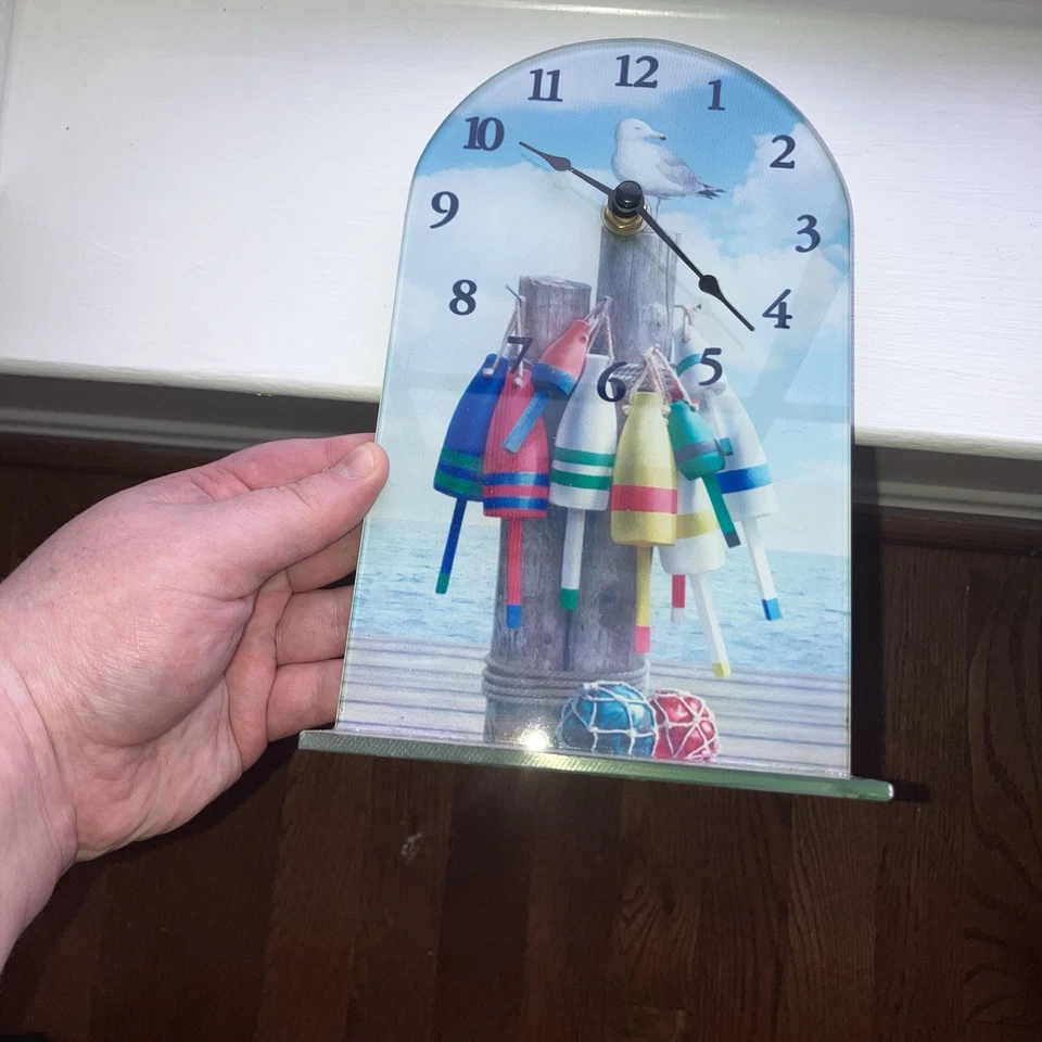 Reloj de pie náutico de playa alimentado por batería Foto 1 de 2