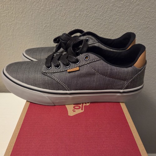 Vans Uomo Atwood Deluxe Ultra Cush Sneaker Bassa Grigio Nero Grigio Avvolgente 8 5 NUOVO