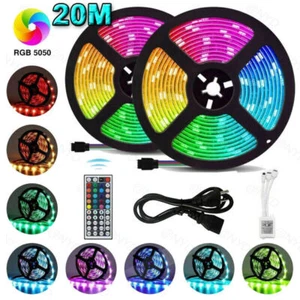 LED Strip Lights Remote Control Bedroom Waterproof for Indoor Outdoor Use 22 - Picture 1 of 11